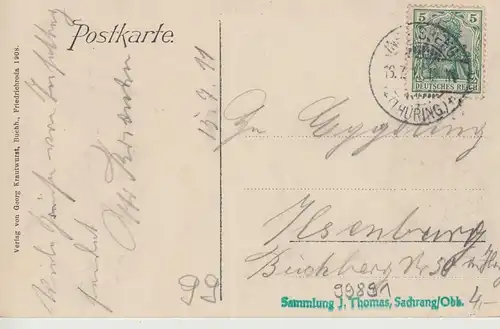 (107981) AK Tabarz, Thüringer Wald, Villen am Zimmerberg 1911