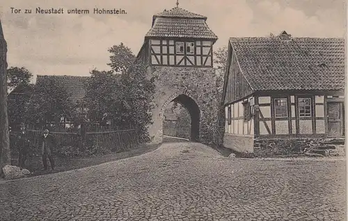 (107929) AK Neustadt, Harz, altes Tor, Fachwerk 1919