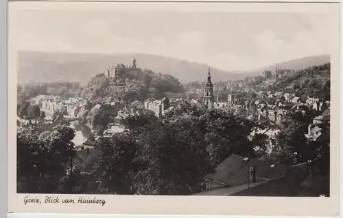 (107689) Foto AK Greiz, Blick vom Hainberg