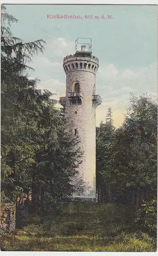 (107100) AK Ilmenau, Kickelhahn, Turm 1912