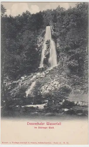 (106748) AK Trusenthaler Wasserfall im Thüringer Wald, um 1905