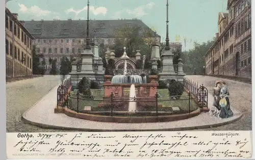 (106592) AK Gotha, Wasserkünste, 1904