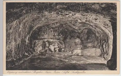 (106438) AK Saalfeld, mittlere Quellgrotte in den Feengrotten, 1927