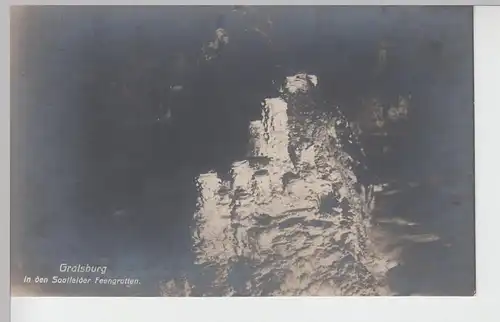 (106437) Foto AK Saalfeld, Gralsburg in den Feengrotten, 1910/20er