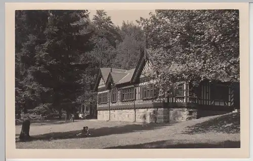 (106266) Foto AK Bad Salzungen, Pleß-Haus vor 1945
