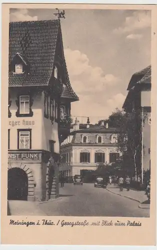 (105998) AK Meiningen, Georgstraße, Palais