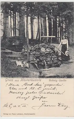 (105978) AK Gruß aus Klosterlausnitz, Heltzig Quelle 1904