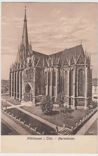 (105953) AK Mühlhausen, Thüringen, Marienkirche, Feldpost 1916