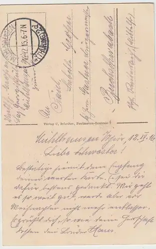 (105953) AK Mühlhausen, Thüringen, Marienkirche, Feldpost 1916