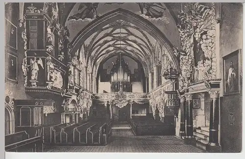 (105258) AK Schleiz, Bergkikrche Inneres, 1910