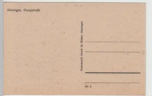 (105230) Künstler AK Meiningen, Thüringen, Georgstraße, Henneberger Haus