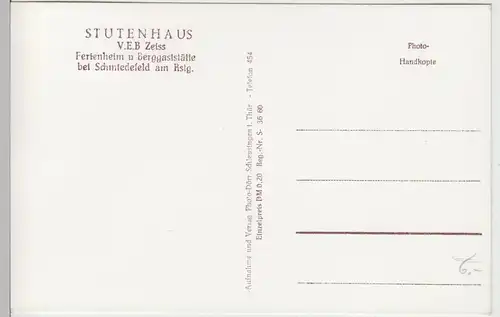 (105151) Foto AK Stutenhaus, Vesser, Suhl, Mehrbildkarte 1948-64