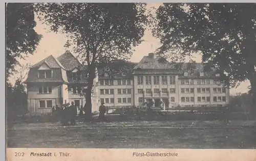 (105147) AK Arnstadt, Fürst Güntherschule, vor 1945