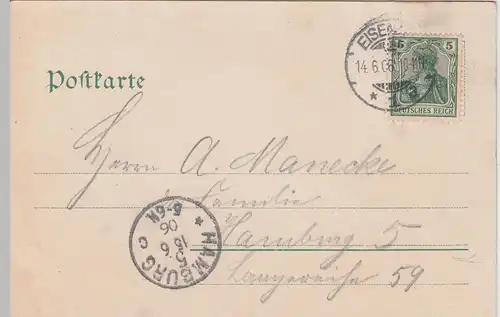 (105136) AK Friedrichroda, Partie im ungeheuren Grund, gelaufen 1906