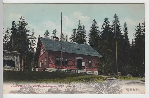 (105133) AK Gabelbach, Gabelbachhäuschen, Ilmenau 1911