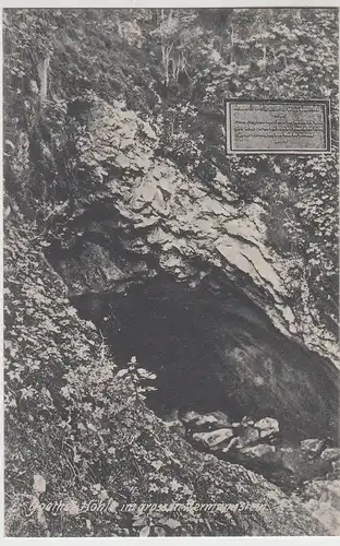 (105069) AK Kleiner Hermannstein auf dem Kickelhahn, Goethe-Höhle vor 1945