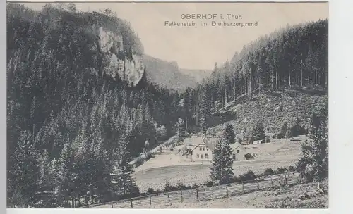 (104754) AK Oberhof i.Th., Falkenstein im Dietharzergrund, 1911