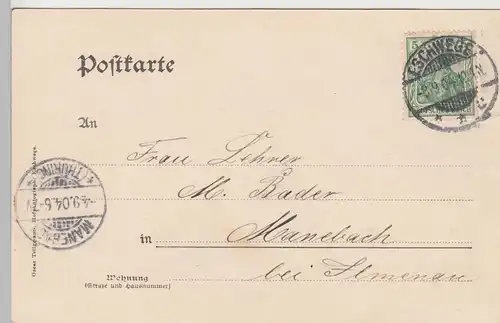 (104667) AK Gruss aus dem Werratal, Mehrbildkarte 1904