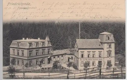 (104532) AK Friedrichroda, Naturheilanstalt, 1904