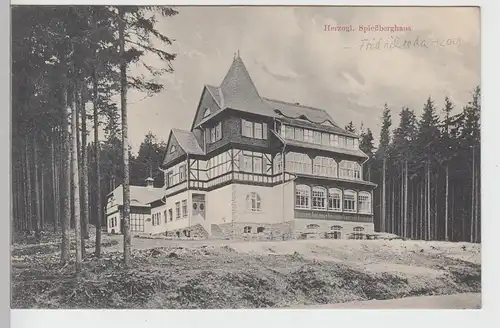 (104531) AK Friedrichroda, Herzogl. Spießberghaus, 1912
