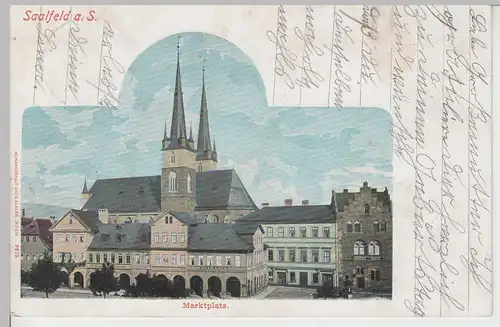 (103124) AK Saalfeld a.S., Marktplatz 1900