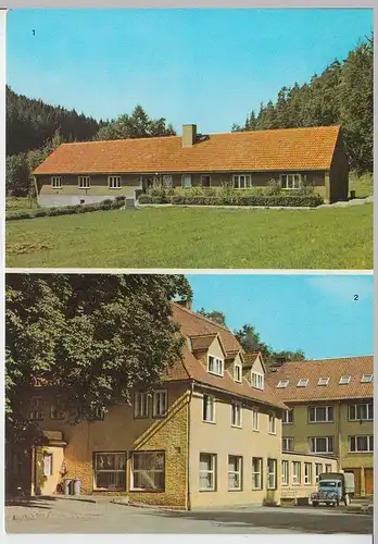 (102981) AK Leubengrund, Kahla, Mehrbildkarte, FDGB Erholungsheim 1973
