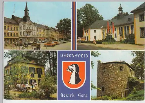 (102947) AK Bad Lobenstein, Mehrbildkarte, Kreiskulturhaus, Alter Turm 1988