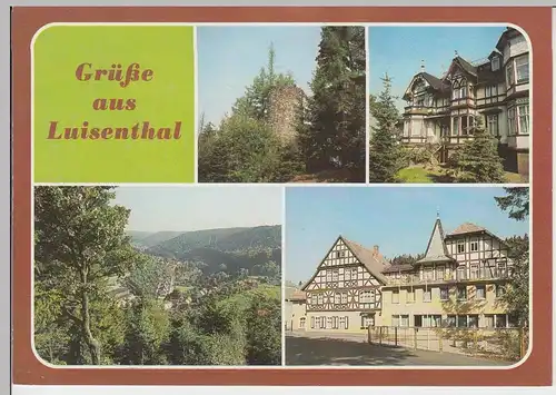 (102925) AK Luisenthal, Thür. Wald, Mehrbildkarte, Kinderheim, Gothaer Vereinshü
