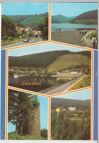 (102923) AK Luisenthal, Thür. Wald, Mehrbildkarte, Schwarzwald, Käfernburg 1981