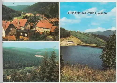 (102922) AK Luisenthal, Thür. Wald, Mehrbildkarte, Ohratalsperre, FDGB Erholungs