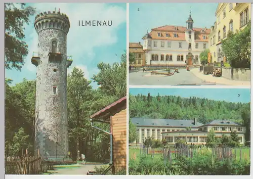 (102733) AK Ilmenau, Kickelhahn, Turm, Mehrbildkarte, Kreiskulturhaus, 1969