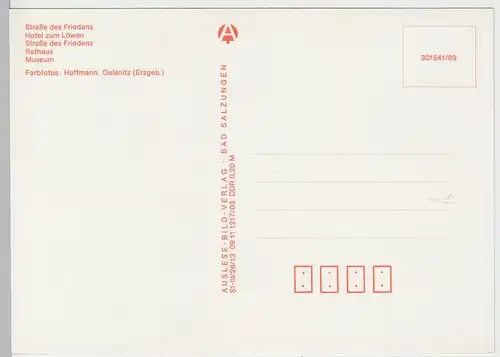 (102732) AK Ilmenau, Mehrbildkarte, Hotel zum Löwen, Museum, 1989