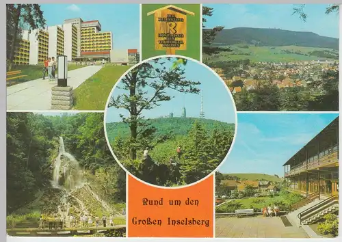 (102719) AK Großer Inselsberg, Friedrichroda, Fischbach, Brotterode 1983