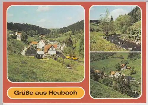 (102649) AK Heubach, Masserberg, Mehrbildkarte, Einsiedel 1988