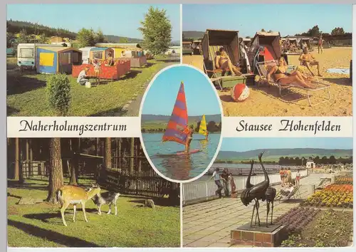 (102631) AK Stausee Hohenfelden, Mehrbildkarte, Naherholungszentrum 1982