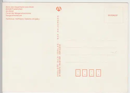 (102530) AK Gotha, Mehrbildkarte 1987