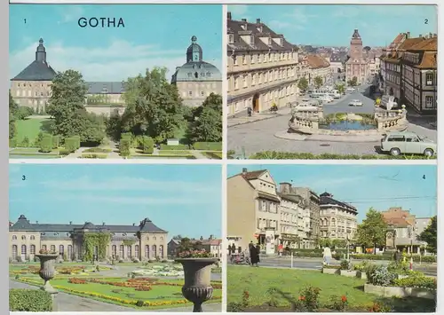 (102526) AK Gotha, Mehrbildkarte 1970
