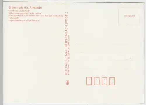 (102514) AK Gräfenroda, Mehrbildkarte 1988