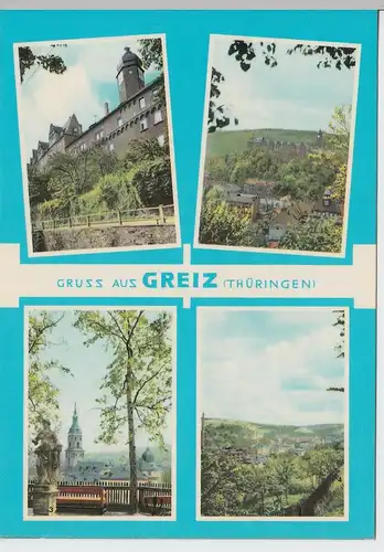 (102502) AK Greiz, Mehrbildkarte 1965