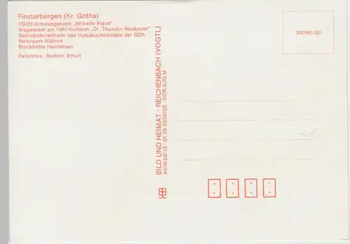 (102428) AK Finsterbergen, Mehrbildkarte 1989