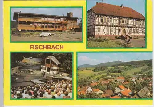 (102418) AK Fischbach (Thür. Wald), Mehrbildkarte 1987