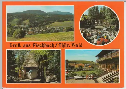 (102417) AK Fischbach (Thür. Wald), Mehrbildkarte 1988