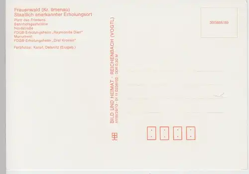 (102374) AK Frauenwald, Mehrbildkarte 1989