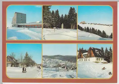 (102371) AK Frauenwald, Mehrbildkarte Wintermotive 1988