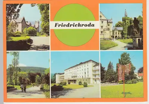 (102356) AK Friedrichroda, Mehrbildkarte 1981