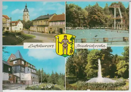 (102355) AK Friedrichroda, Mehrbildkarte 1970