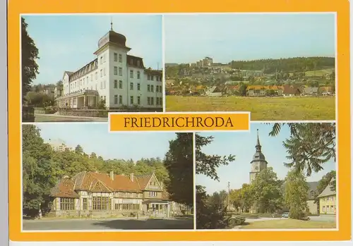 (102350) AK Friedrichroda, Mehrbildkarte 1988