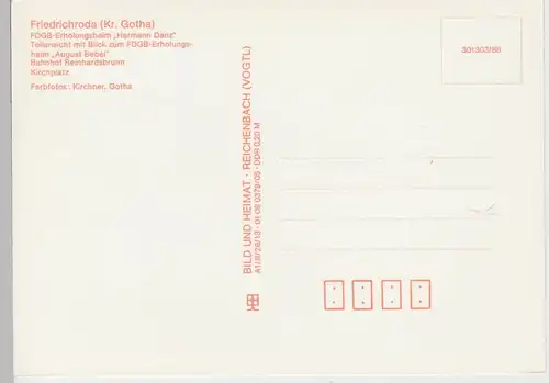 (102350) AK Friedrichroda, Mehrbildkarte 1988