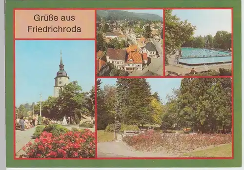 (102348) AK Friedrichroda, Mehrbildkarte 1989