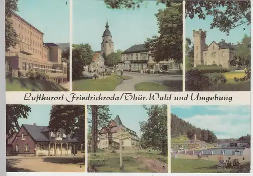 (102346) AK Friedrichroda, Mehrbildkarte 1967